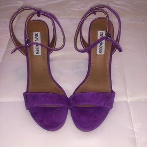 Steve Madden Reno Purple Suede Sandals